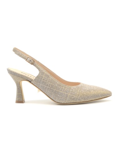 Melluso slingback elegante in tessuto glitter